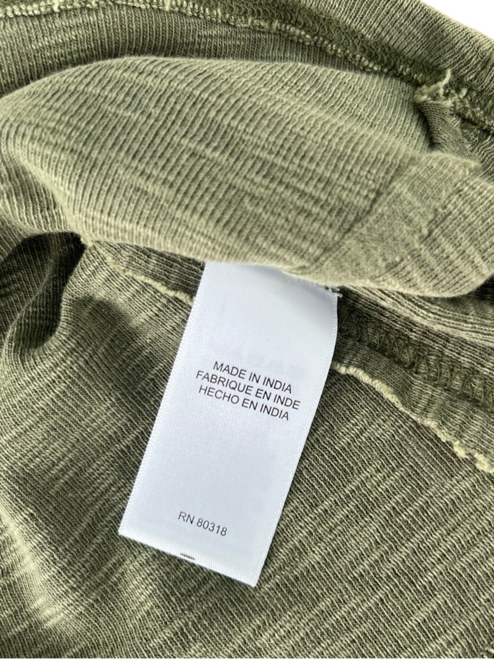 Lucky Brand Dusty Olive Slub Henley Top NWT Size Small - Picture 10 of 15
